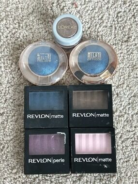 L’Oréal Revlon & Milani Eye Shadow Set in Blue, Taupe, Purple, Pink